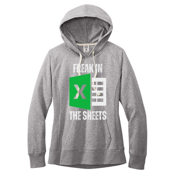 Freak In The Sheets Excel Spreadsheet Funny Office Jokes Women's Fleece Hoodie