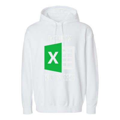 Freak In The Sheets Excel Spreadsheet Funny Office Jokes Garment-Dyed Fleece Hoodie