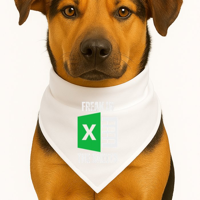 Freak In The Sheets Excel Spreadsheet Funny Office Jokes USA-Made Doggie Bandana
