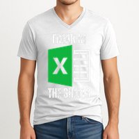 Freak In The Sheets Excel Spreadsheet Funny Office Jokes V-Neck T-Shirt
