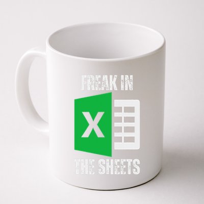 Freak In The Sheets Excel Spreadsheet Funny Office Jokes Mug