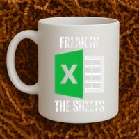 Freak In The Sheets Excel Spreadsheet Funny Office Jokes Mug