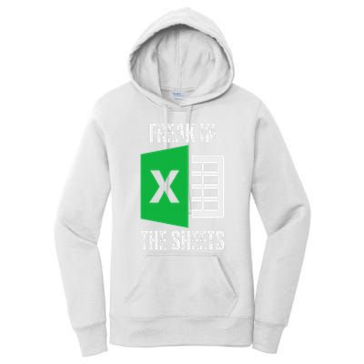 Freak In The Sheets Excel Spreadsheet Funny Office Jokes Women's Pullover Hoodie