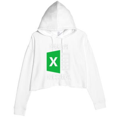 Freak In The Sheets Excel Spreadsheet Funny Office Jokes Crop Fleece Hoodie