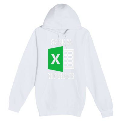 Freak In The Sheets Excel Spreadsheet Funny Office Jokes Premium Pullover Hoodie