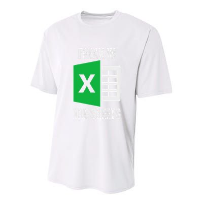 Freak In The Sheets Excel Spreadsheet Funny Office Jokes Youth Performance Sprint T-Shirt