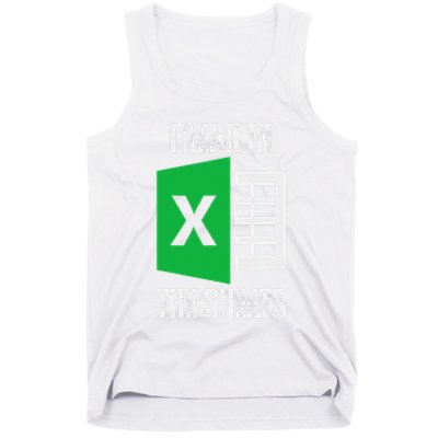 Freak In The Sheets Excel Spreadsheet Funny Office Jokes Tank Top