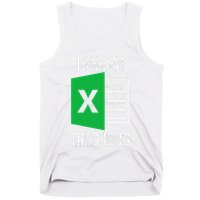 Freak In The Sheets Excel Spreadsheet Funny Office Jokes Tank Top