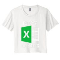 Freak In The Sheets Excel Spreadsheet Funny Office Jokes Crop Top