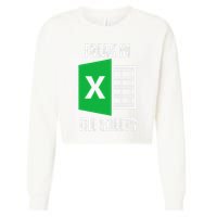 Freak In The Sheets Excel Spreadsheet Funny Office Jokes Cropped Pullover Crew