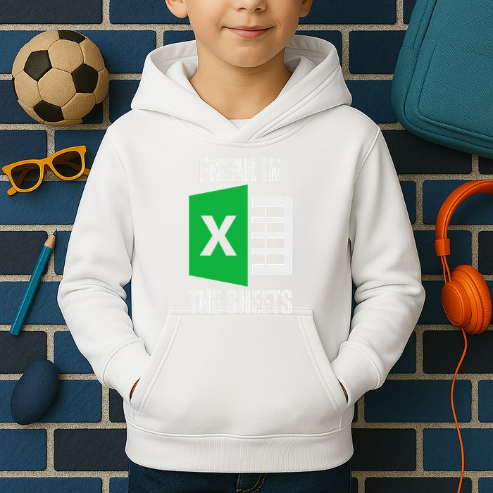 Freak In The Sheets Excel Spreadsheet Funny Office Jokes Kids Hoodie