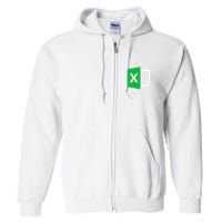 Freak In The Sheets Excel Spreadsheet Funny Office Jokes Full Zip Hoodie