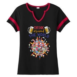 Funny Ing Travelling Party Gift Around The World Gift Ladies Halftime Notch Neck Tee