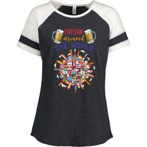 Funny Ing Travelling Party Gift Around The World Gift Enza Ladies Jersey Colorblock Tee