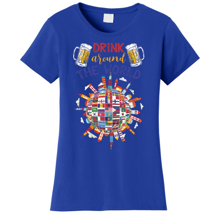 Funny Ing Travelling Party Gift Around The World Gift Women's T-Shirt