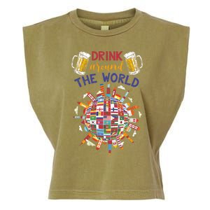 Funny Ing Travelling Party Gift Around The World Gift Garment-Dyed Women's Muscle Tee