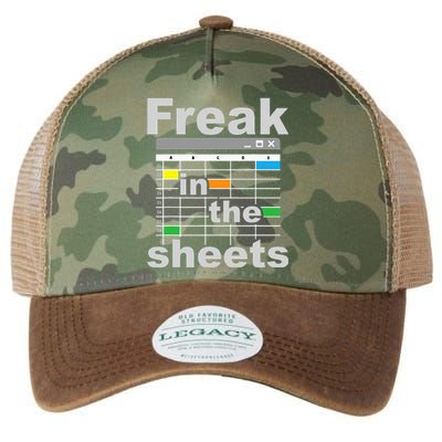 Freak In The Sheets Funny Accountant Analyst Secretary Legacy Tie Dye Trucker Hat