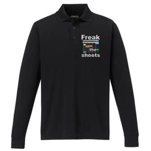 Freak In The Sheets Funny Accountant Analyst Secretary Performance Long Sleeve Polo