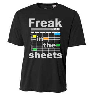 Freak In The Sheets Funny Accountant Analyst Secretary Cooling Performance Crew T-Shirt