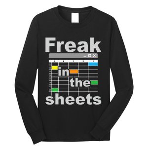 Freak In The Sheets Funny Accountant Analyst Secretary Long Sleeve Shirt