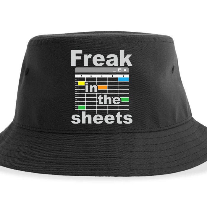 Freak In The Sheets Funny Accountant Analyst Secretary Sustainable Bucket Hat