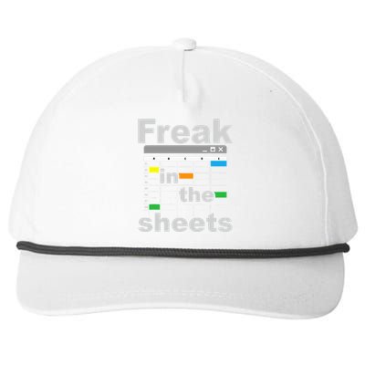 Freak In The Sheets Funny Accountant Analyst Secretary Snapback Five-Panel Rope Hat