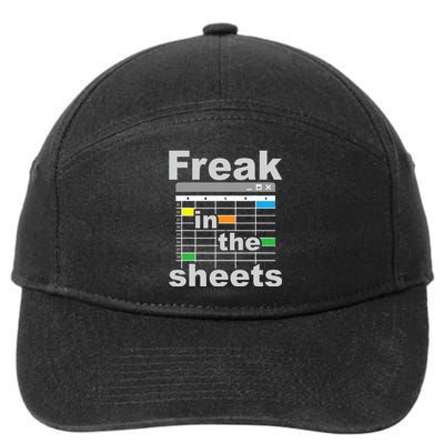 Freak In The Sheets Funny Accountant Analyst Secretary 7-Panel Snapback Hat