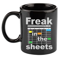 Freak In The Sheets Funny Accountant Analyst Secretary 11oz C Handle Ceramic Mug