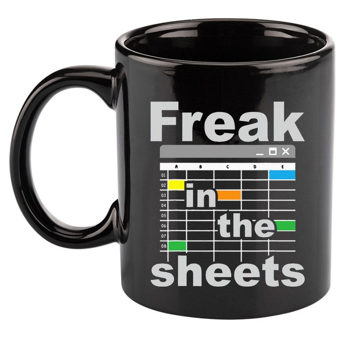 Freak In The Sheets Funny Accountant Analyst Secretary 11oz C Handle Ceramic Mug