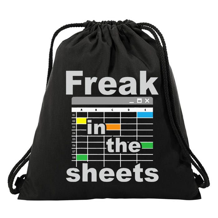 Freak In The Sheets Funny Accountant Analyst Secretary Drawstring Bag