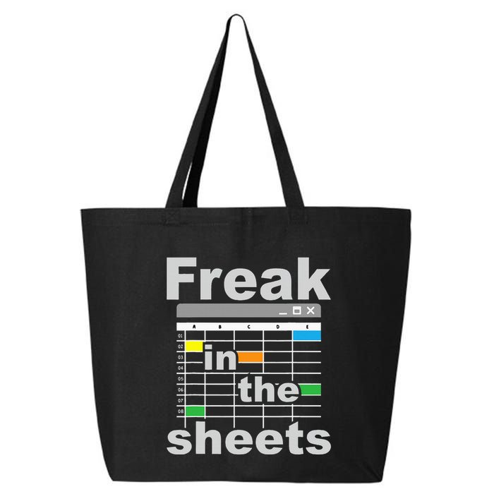 Freak In The Sheets Funny Accountant Analyst Secretary 25L Jumbo Tote