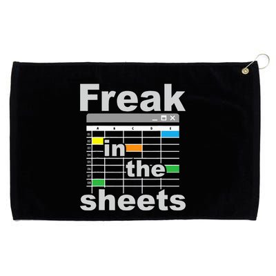 Freak In The Sheets Funny Accountant Analyst Secretary Grommeted Golf Towel