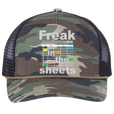 Freak In The Sheets Funny Accountant Analyst Secretary Retro Rope Trucker Hat Cap