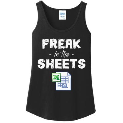 Freak In The Excel Sheets Funny Accountant Spreadsheet Ladies Essential Tank