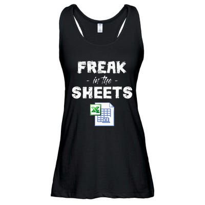 Freak In The Excel Sheets Funny Accountant Spreadsheet Ladies Essential Flowy Tank