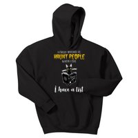 Fully Intend To Haunt People When I Die Funny Cat Kids Hoodie