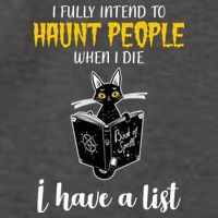Fully Intend To Haunt People When I Die Funny Cat Vector Backpack