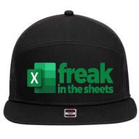 Freak In The Excel Sheets 7 Panel Mesh Trucker Snapback Hat