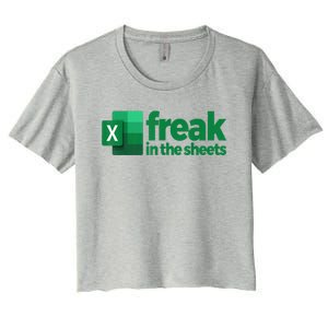 Freak In The Excel Sheets Women's Crop Top Tee