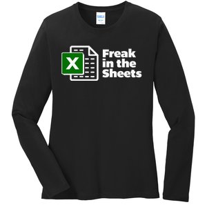 Freak In The Sheets Excel Spreadsheet File Data Ladies Long Sleeve Shirt