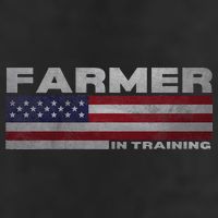 Farmer In Training Future Farmer Patriotic American Flag 7 Panel Mesh Trucker Snapback Hat