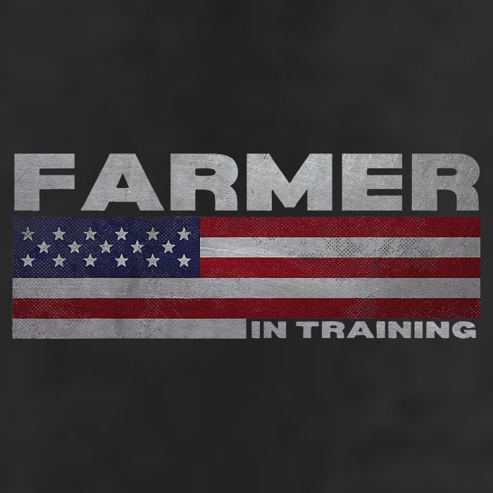 Farmer In Training Future Farmer Patriotic American Flag 7 Panel Mesh Trucker Snapback Hat