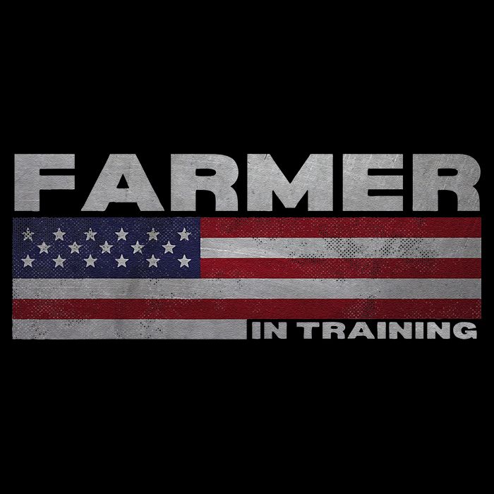 Farmer In Training Future Farmer Patriotic American Flag Cooling Performance Crew T-Shirt