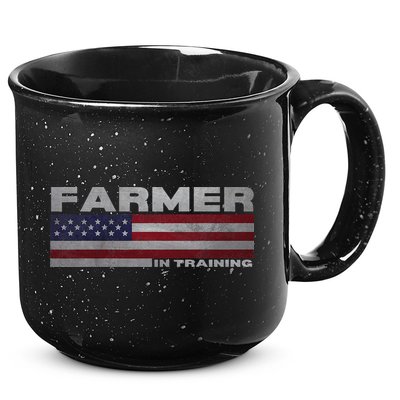 Farmer In Training Future Farmer Patriotic American Flag 15oz Campfire Ceramic Mug