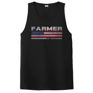 Farmer In Training Future Farmer Patriotic American Flag PosiCharge Competitor Tank