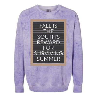 Fall Is The Souths Reward For Surviving Summer Colorblast Crewneck Sweatshirt