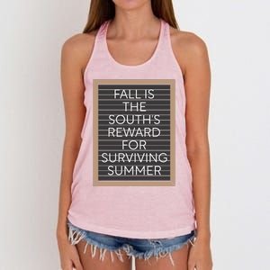 Fall Is The Souths Reward For Surviving Summer Women's Knotted Racerback Tank