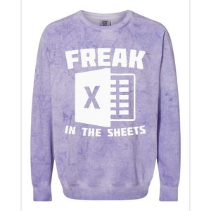 Freak In The Sheets Funny Accountant Analyst Secretary Colorblast Crewneck Sweatshirt