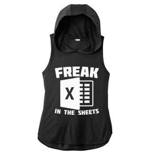 Freak In The Sheets Funny Accountant Analyst Secretary Ladies PosiCharge Tri-Blend Wicking Draft Hoodie Tank