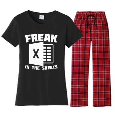 Freak In The Sheets Funny Accountant Analyst Secretary Women's Flannel Pajama Set